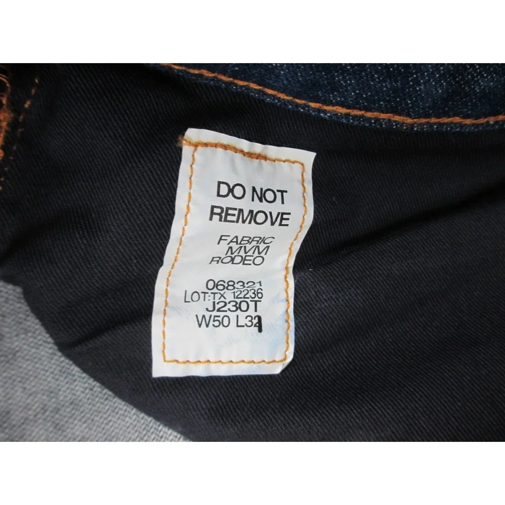 Tyndale FR Pants Mens 50 Blue Denim Jeans Cotton Pockets HEMMED Rodeo‎ 50X30*